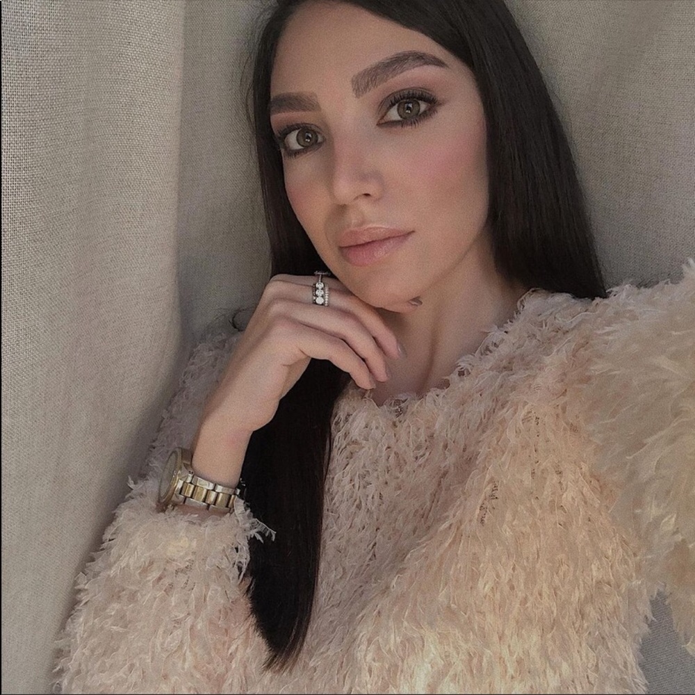 Zara Cream Feather Effect Sweatshirt Sweater Top - Picture 3 of 14